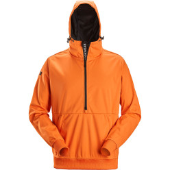 Hoodie met hakve rits softshell 8400 - oranje - Snickers XL / pce