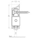 Automatische plint APPLIQ 1340 SILVER 730mm / pce