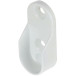 Oval Wardrobe Rail Support 30x15mm White per piece