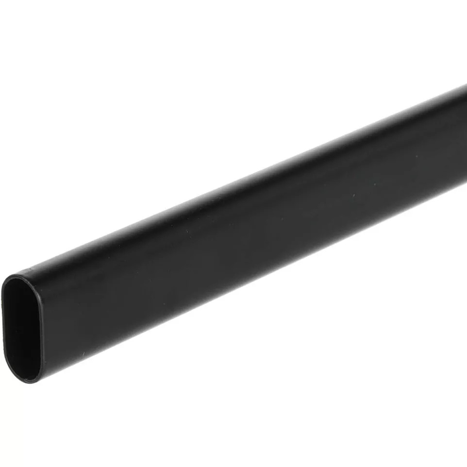 Matte Black Oval Wardrobe Tube...