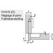 Stylish 110° Nickel-Plated Screw-On Hinge Without Soft Close With Self-Closing for Half Overlay Door per Piece