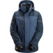 Waterdichte dames winterjas met kap-1177 - marine - Snickers - M / pce
