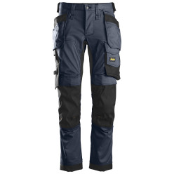 Pantalon poches flottantes stretch slim Snickers 6241 marine 56 / pce