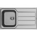 Évier Pyramis EasyFix Athena 1 bac+égouttoir 860x500mm inox / pce