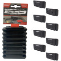 Black cleat bevestigingsvoet voor schoenplaat PAC-F-01-8 / 8pce