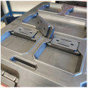 Black cleat bevestigingsvoet voor schoenplaat PAC-F-01-8 / 8pce