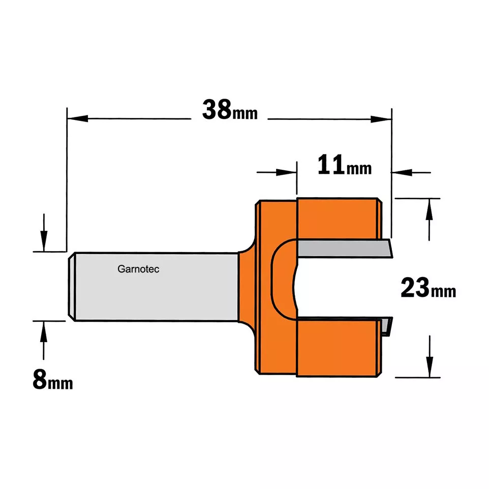 Ø23 mm scharniersnijder (sponning en...