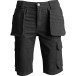 Steve Stretch Denim Shorts with Floating Pockets Black 30 per piece
