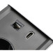 PRESTINO Combibox stopcontact 2 stopcontacten + USB A + USB C + RJ45 + HDMI wit / pce