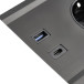 PRESTINO Combibox stopcontact 2 stopcontacten + USB A + USB C + RJ45 + HDMI wit / pce