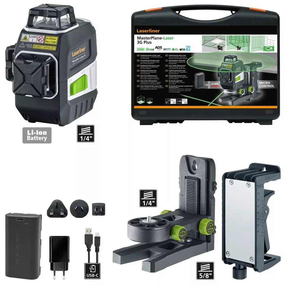 Laser tridimensionnel vert Laserliner...