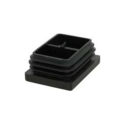 Rectangular Black PVC Furniture Glide 30x40mm per piece