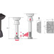 Hettich VISTA verstelbare cilinder 95 tot 115mm / pce