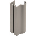 Greepprofiel ERGO 18 aluminium brons geanodiseerd voor houten panelen 18mm dik lengte 2,70m / 2.7m