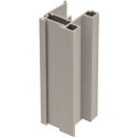Profil poignée LOCA 18/4 aluminium anodisé bronze pour panneaux bois épaisseur 18mm ou verre épaisseur 4mm longueur 3,05m / 3.05