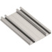 Rail de roulement inférieur double "PRO" aluminium anodisé bronze pour coulissants ERGO 18, NOVO S 18 et 18/4, LOCA 18 et 18/4 l