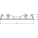 Dubbele bodemlooprail "PRO" brons geanodiseerd aluminium voor ERGO 18, NOVO S 18 en 18/4, LOCA 18 en 18/4 geleiders lengte 6m / 