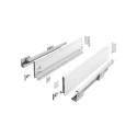 Kit de côtés de tiroir blanc hauteur 120mm + coulisses Softclose profondeur 450mm max.40kg Slim / pce