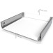 Kit de côtés de tiroir blanc hauteur 120mm + coulisses Softclose profondeur 450mm max.40kg Slim / pce