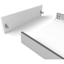 Kit de côtés de tiroir blanc hauteur 120mm + coulisses Softclose profondeur 450mm max.40kg Slim / pce