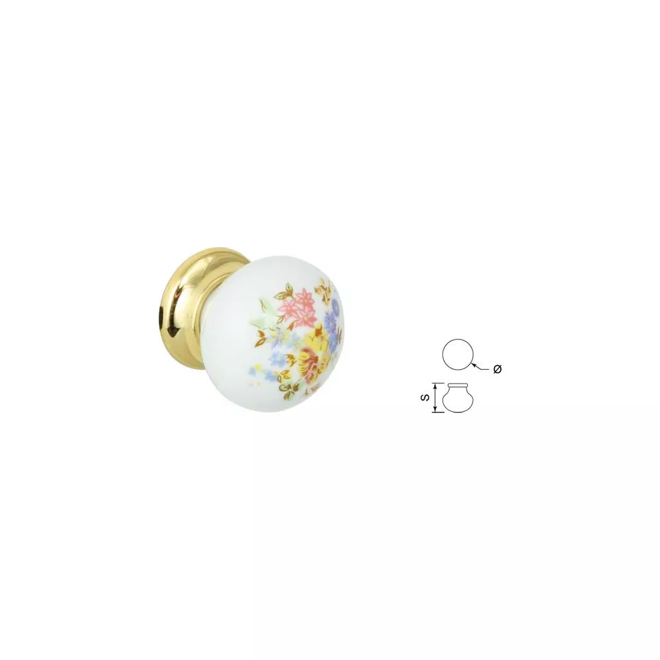 White Spherical Decorative Porcelain...
