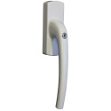 Sleutelgreep Roto Patio 3150Z/4180Z Alu wit rechts zonder vorkaandrijving / pce