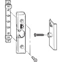 Opschroefbare grendelset ALU400/540/600 / pce
