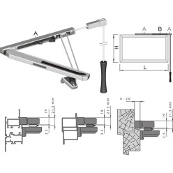 Newton F6 string truss cap 3m snoerblad max 80 kg wit / pce