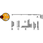 M6/4/15-9 Left Hinge Arm...