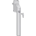 Siegenia SI-LINE Square Spindle Handle with Cylinder for PSK100+ PSK130+ PSK160+ 31mm Brown RAL8022 per piece