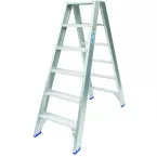 Dubbele scharnierende ladder 2 x 6 treden / pce