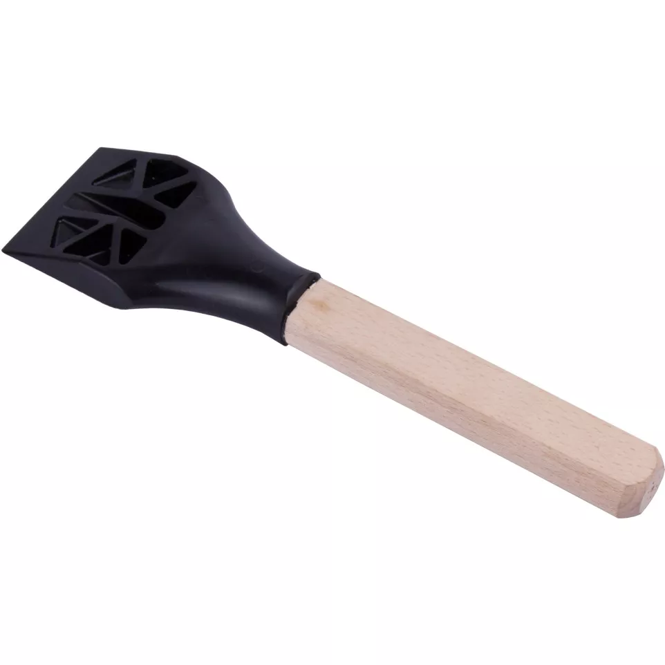 PVC glasheffer met houten handvat / pce