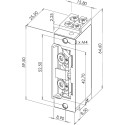 Narrow Electric Strike with Symmetrical Housing Sewosy 3 ROUREG MINI RR 12-28 Vdc without Faceplate per piece