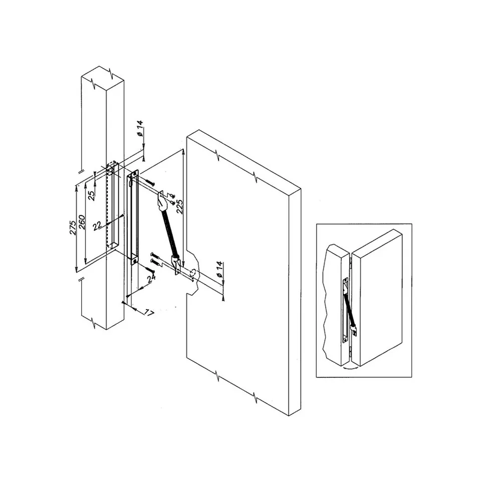 Recessed Square-End Chrome Steel...
