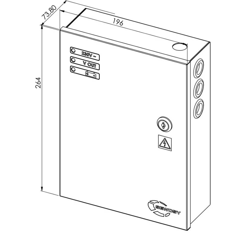 Reservevoeding 12 VDC 5A / 24 VDC 2A...
