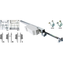 Vérin électrique à crémaillère UCS Rack 24 Vcc - Course de 750mm / pce
