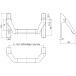 GU paniekmechanisme F1 92 PZ aluminium europrofielplaat (zonder ovale staaf) / pce
