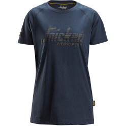 T-shirt femme avec logo Snickers 2597 navy mel L / pce