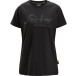 T-shirt femme avec logo Snickers 2597 noir S / pce