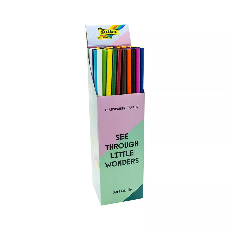 Transparantpapier, display van 100...