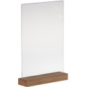 Europel folderhouder Premium, met houten T-voet, ft A4, staand