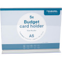 Europel Budget Document Display T-Foot A5 Landscape Pack of 5