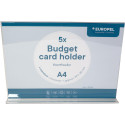 Europel folderhouder Budget, met T-voet, ft A4, liggend, pak van 5 stuks