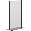 Europel Metal Document Display Stand T-Foot A4 Portrait Black