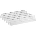 Europel porte-nom chevalet de table ft 55 x 150 mm, paquet de 10 pièces