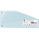 Q-CONNECT trapezium verdeelstroken, pak van 100 stuks, blauw