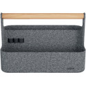 Leitz organisateur bureau portable, avec poignée, feutre, gris