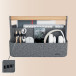 Leitz organisateur bureau portable, avec poignée, feutre, gris