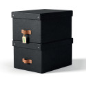 Leitz Puro Archive Box Medium 17 Litres Black Pack of 2