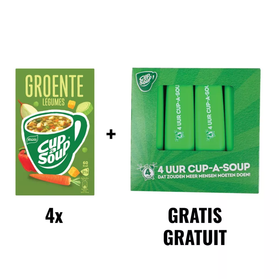 ACTION CUP A SOUP: 4 x vegetables,...
